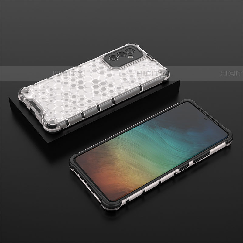 Custodia Silicone Trasparente Laterale 360 Gradi Cover AM2 per Samsung Galaxy A82 5G Bianco