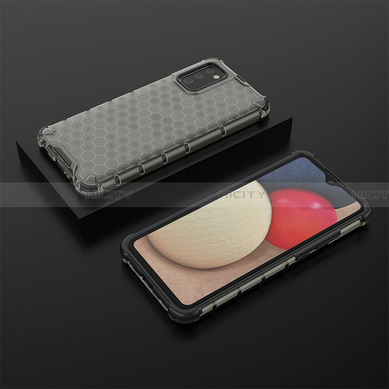 Custodia Silicone Trasparente Laterale 360 Gradi Cover AM2 per Samsung Galaxy F02S SM-E025F