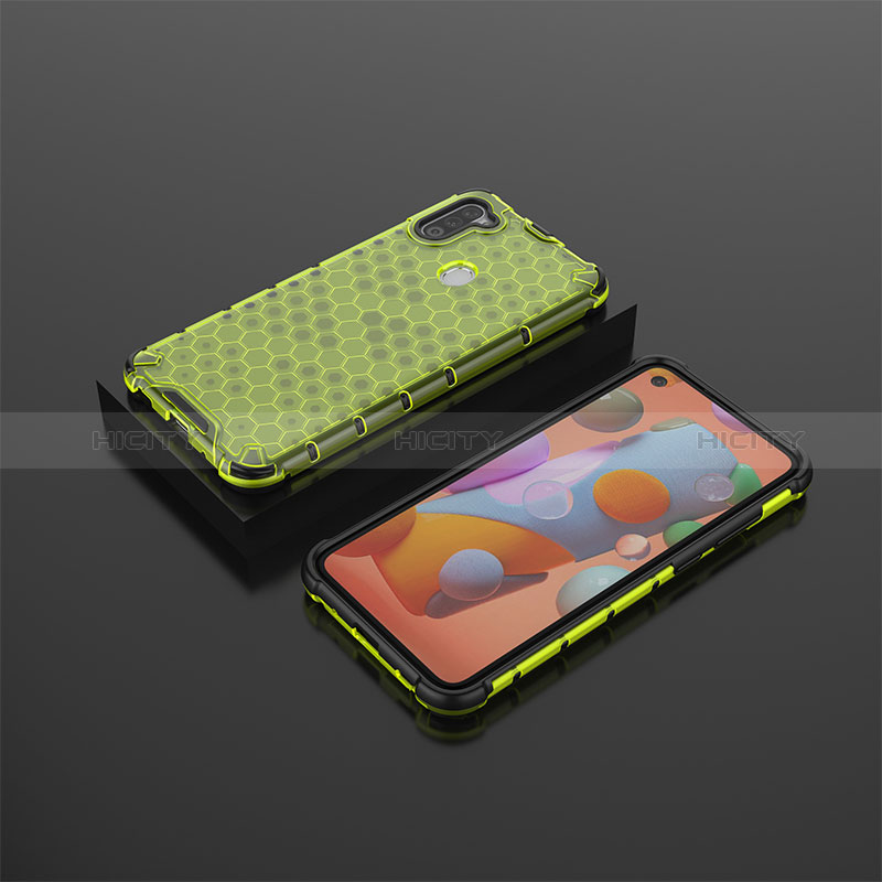 Custodia Silicone Trasparente Laterale 360 Gradi Cover AM2 per Samsung Galaxy M11