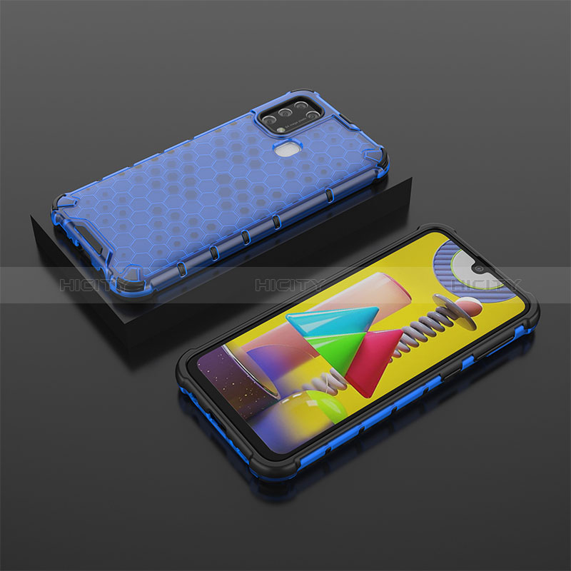 Custodia Silicone Trasparente Laterale 360 Gradi Cover AM2 per Samsung Galaxy M21s