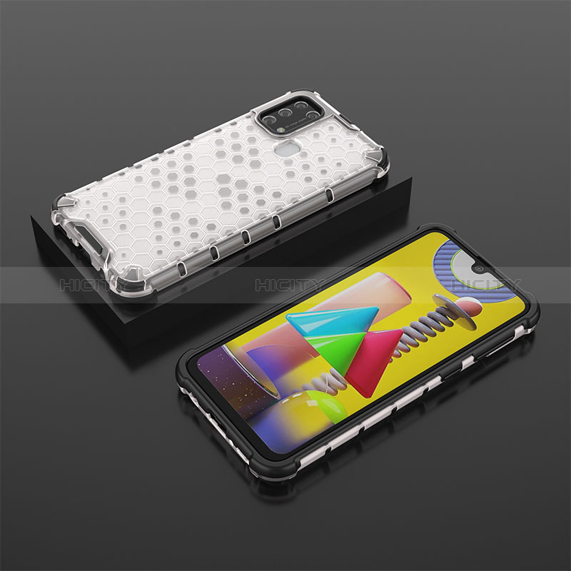 Custodia Silicone Trasparente Laterale 360 Gradi Cover AM2 per Samsung Galaxy M31