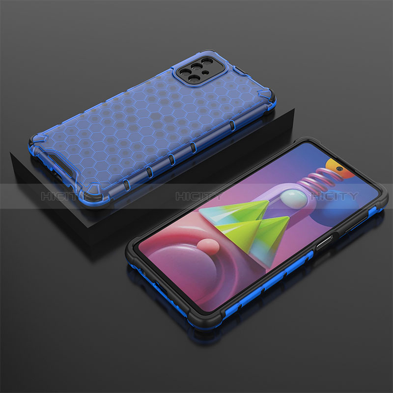 Custodia Silicone Trasparente Laterale 360 Gradi Cover AM2 per Samsung Galaxy M51