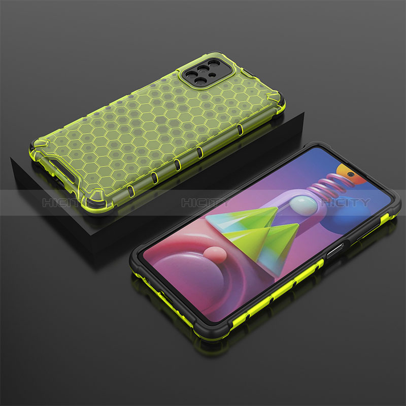 Custodia Silicone Trasparente Laterale 360 Gradi Cover AM2 per Samsung Galaxy M51