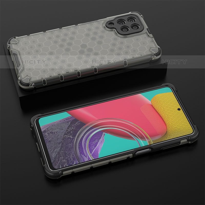 Custodia Silicone Trasparente Laterale 360 Gradi Cover AM2 per Samsung Galaxy M53 5G Nero