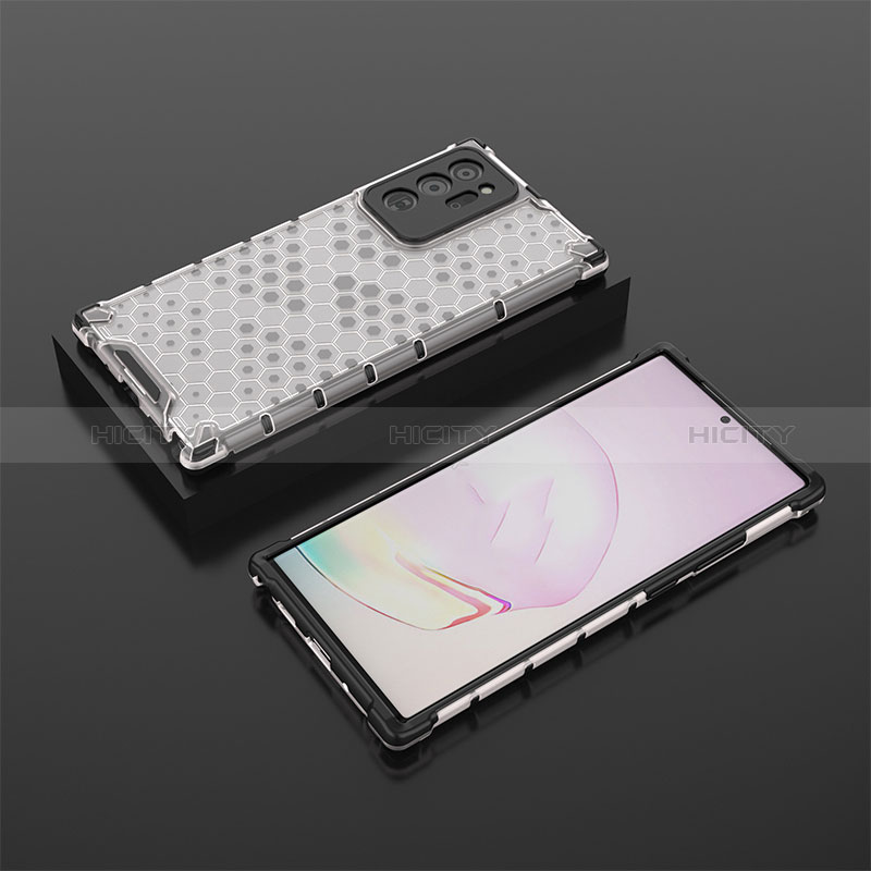 Custodia Silicone Trasparente Laterale 360 Gradi Cover AM2 per Samsung Galaxy Note 20 Ultra 5G