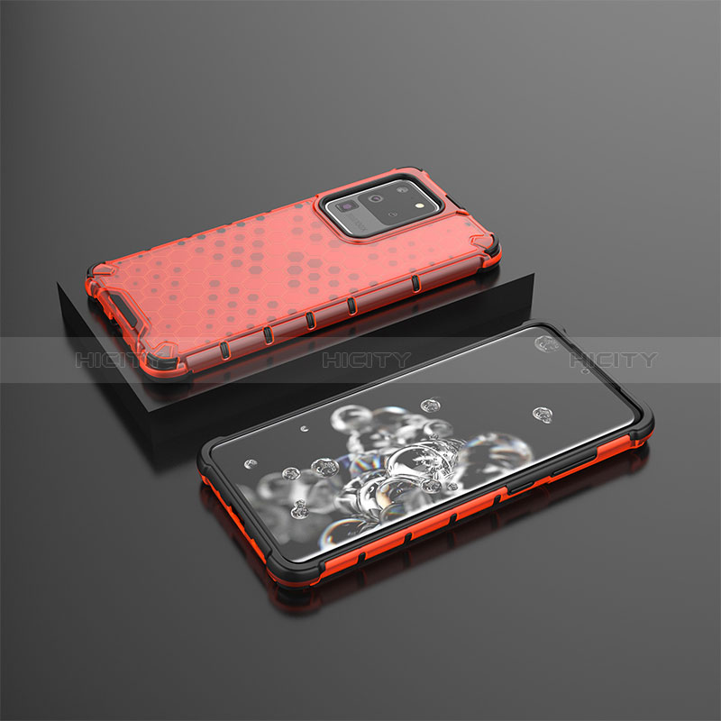 Custodia Silicone Trasparente Laterale 360 Gradi Cover AM2 per Samsung Galaxy S20 Ultra