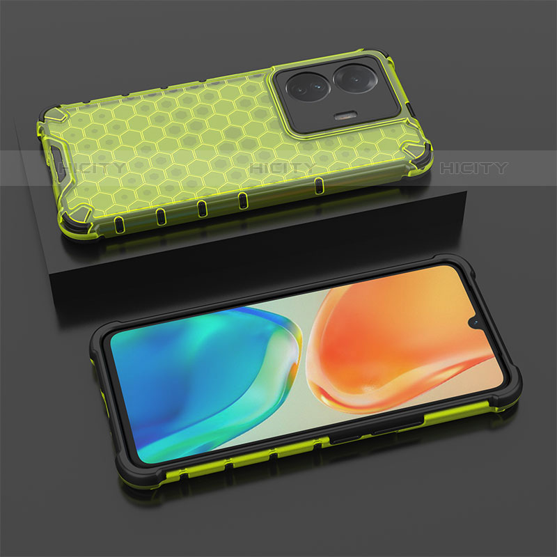 Custodia Silicone Trasparente Laterale 360 Gradi Cover AM2 per Vivo T1 Pro 5G