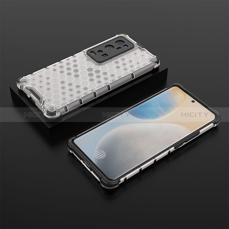 Custodia Silicone Trasparente Laterale 360 Gradi Cover AM2 per Vivo X60 Pro+ Plus 5G