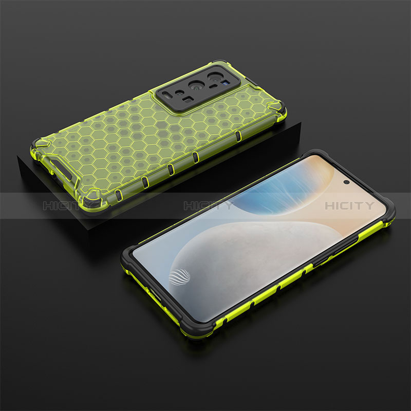 Custodia Silicone Trasparente Laterale 360 Gradi Cover AM2 per Vivo X60 Pro+ Plus 5G