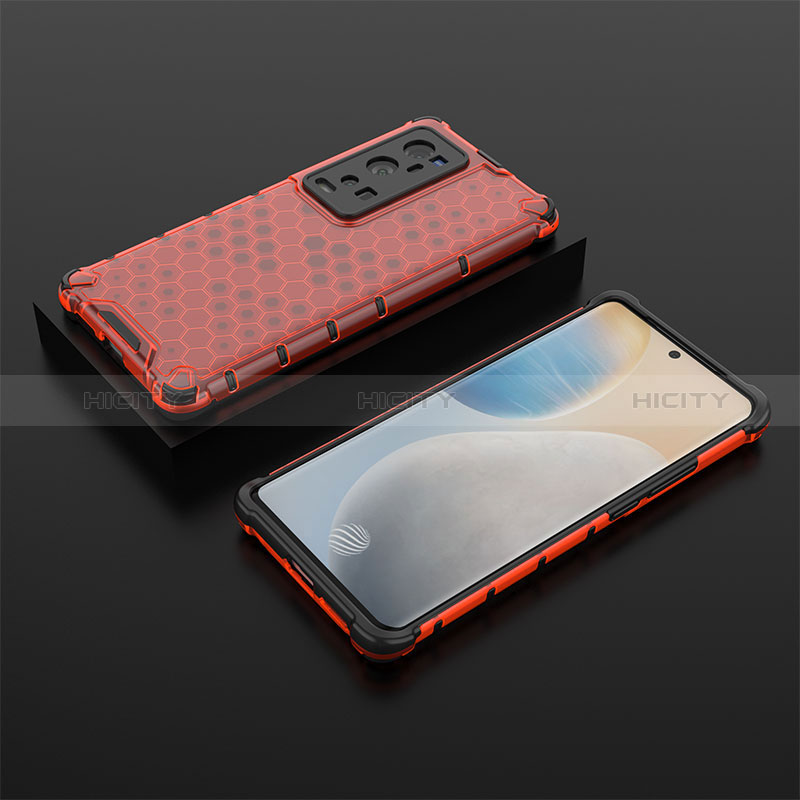 Custodia Silicone Trasparente Laterale 360 Gradi Cover AM2 per Vivo X60 Pro+ Plus 5G