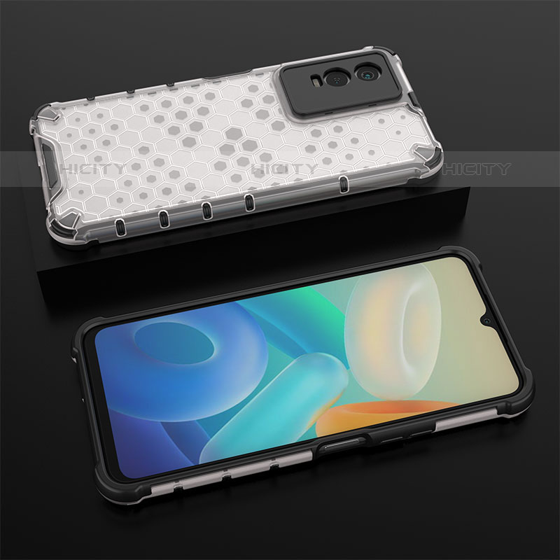 Custodia Silicone Trasparente Laterale 360 Gradi Cover AM2 per Vivo Y74s 5G