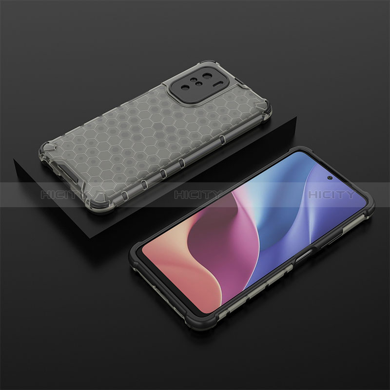 Custodia Silicone Trasparente Laterale 360 Gradi Cover AM2 per Xiaomi Mi 11i 5G Nero