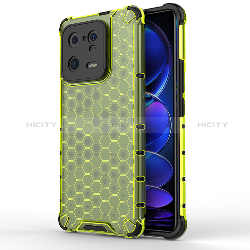 Custodia Silicone Trasparente Laterale 360 Gradi Cover AM2 per Xiaomi Mi 13 Pro 5G Verde