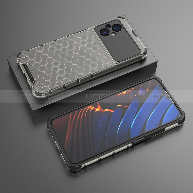 Custodia Silicone Trasparente Laterale 360 Gradi Cover AM2 per Xiaomi Poco M5 4G Nero