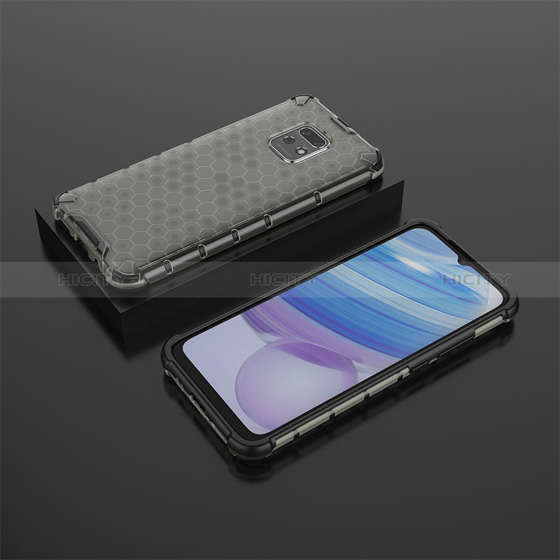 Custodia Silicone Trasparente Laterale 360 Gradi Cover AM2 per Xiaomi Redmi 10X Pro 5G Nero