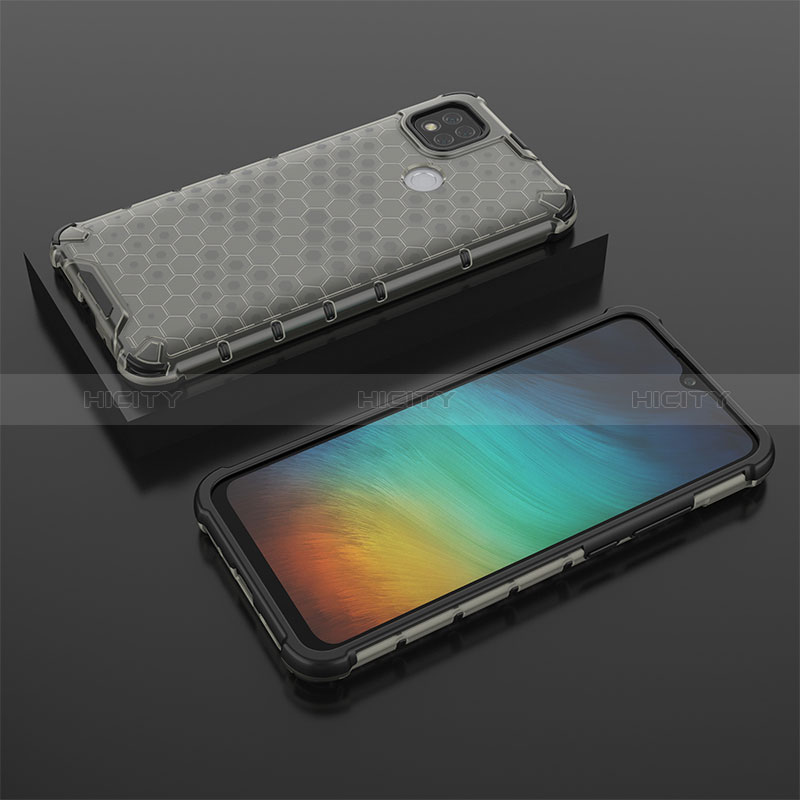 Custodia Silicone Trasparente Laterale 360 Gradi Cover AM2 per Xiaomi Redmi 9C NFC Nero