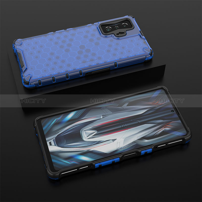 Custodia Silicone Trasparente Laterale 360 Gradi Cover AM2 per Xiaomi Redmi K50 Gaming 5G