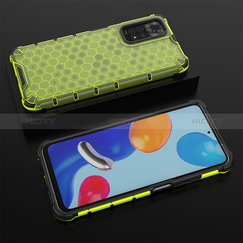 Custodia Silicone Trasparente Laterale 360 Gradi Cover AM2 per Xiaomi Redmi Note 11 4G (2022) Verde