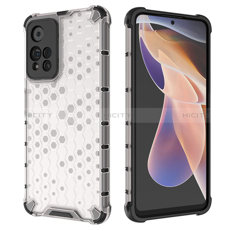 Custodia Silicone Trasparente Laterale 360 Gradi Cover AM2 per Xiaomi Redmi Note 11 Pro+ Plus 5G