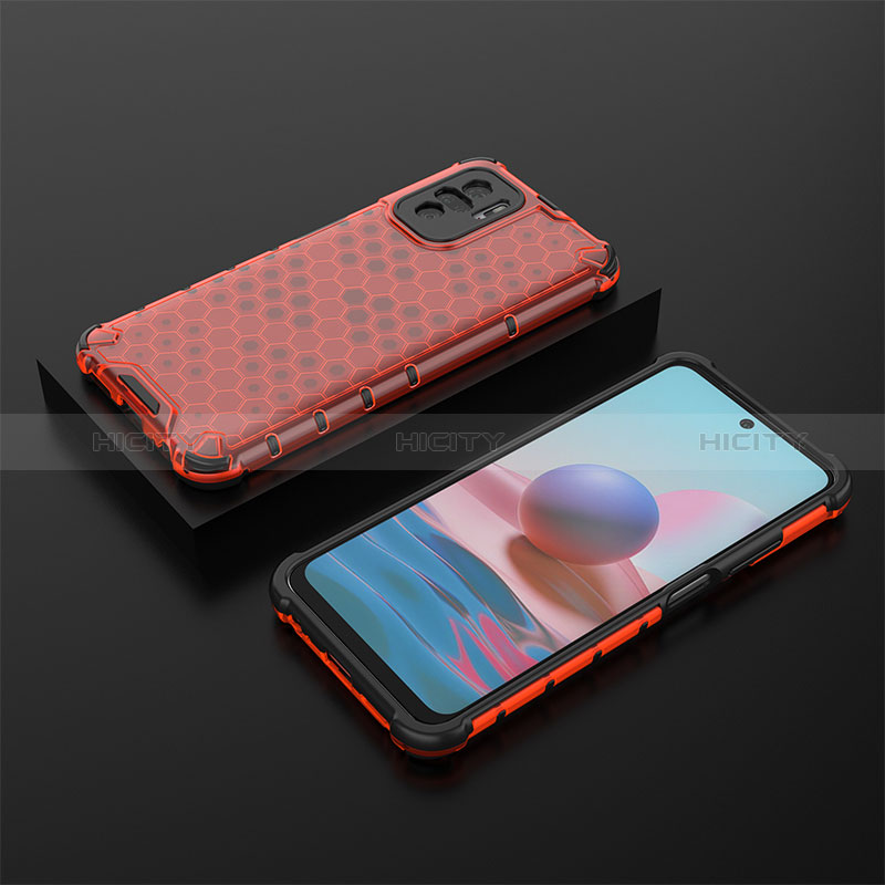 Custodia Silicone Trasparente Laterale 360 Gradi Cover AM2 per Xiaomi Redmi Note 11 SE India 4G Rosso