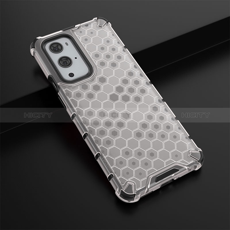 Custodia Silicone Trasparente Laterale 360 Gradi Cover AM3 per OnePlus 9 Pro 5G