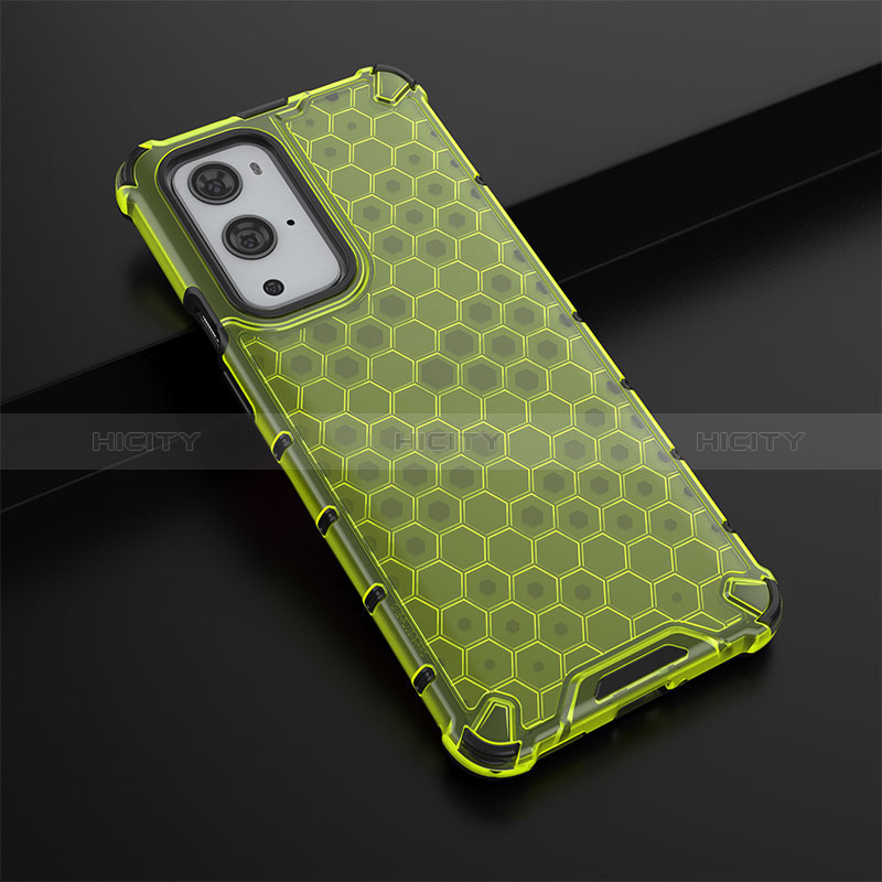 Custodia Silicone Trasparente Laterale 360 Gradi Cover AM3 per OnePlus 9 Pro 5G