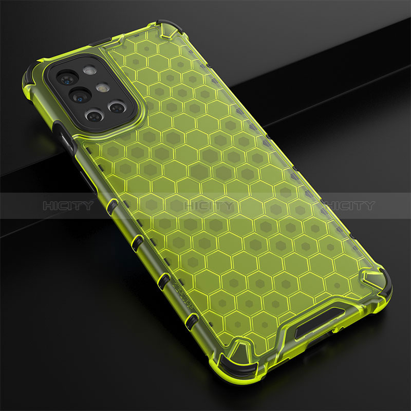 Custodia Silicone Trasparente Laterale 360 Gradi Cover AM3 per OnePlus 9R 5G Verde