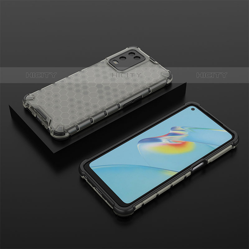 Custodia Silicone Trasparente Laterale 360 Gradi Cover AM3 per Oppo A54 4G Nero