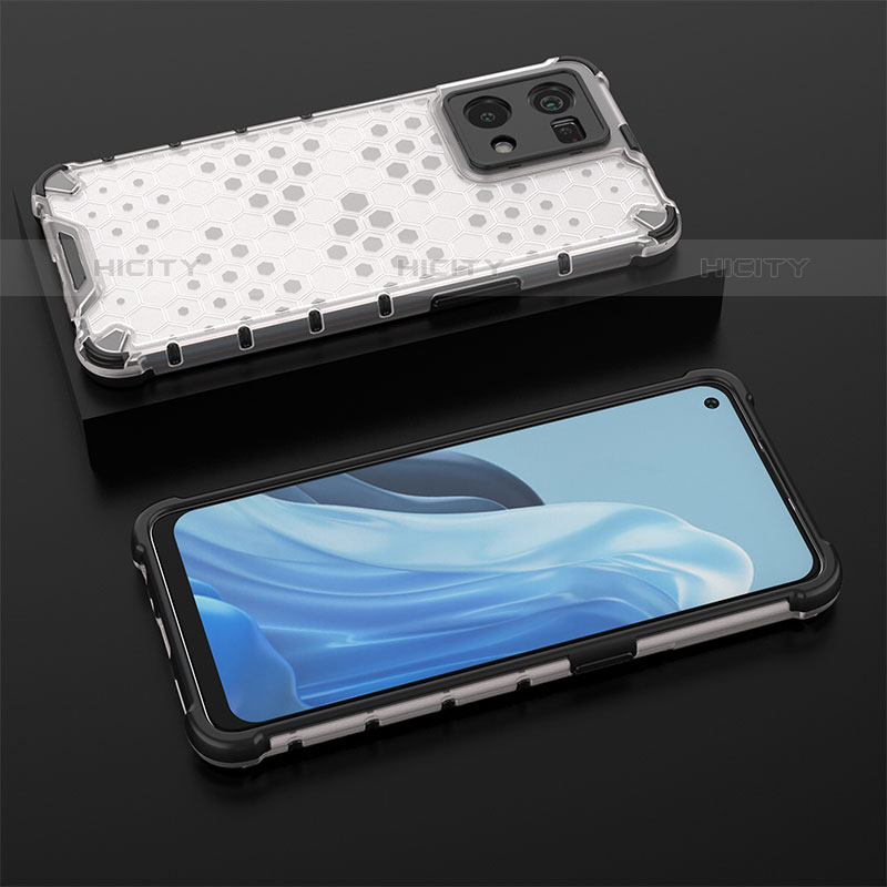 Custodia Silicone Trasparente Laterale 360 Gradi Cover AM3 per Oppo F21 Pro 4G Bianco