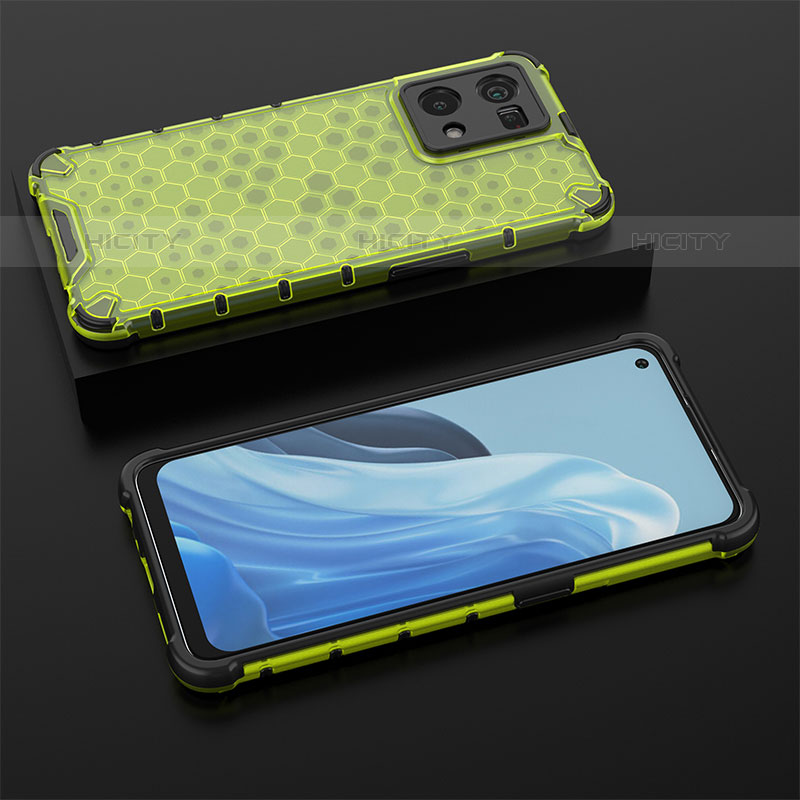 Custodia Silicone Trasparente Laterale 360 Gradi Cover AM3 per Oppo F21s Pro 4G Verde