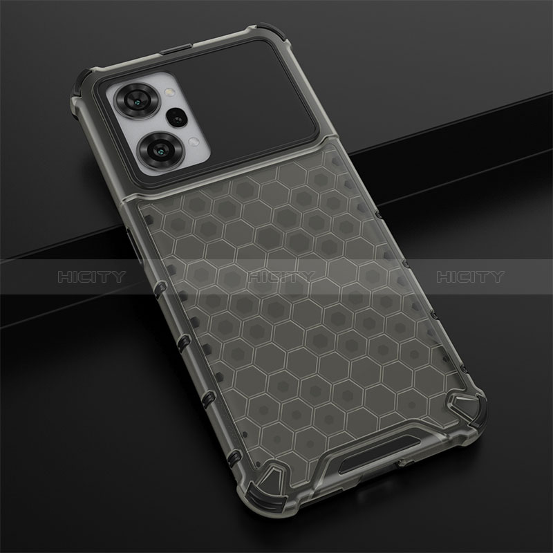 Custodia Silicone Trasparente Laterale 360 Gradi Cover AM3 per Oppo K10 Pro 5G Nero