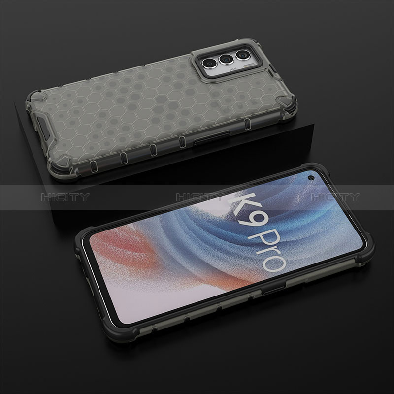 Custodia Silicone Trasparente Laterale 360 Gradi Cover AM3 per Oppo K9 Pro 5G