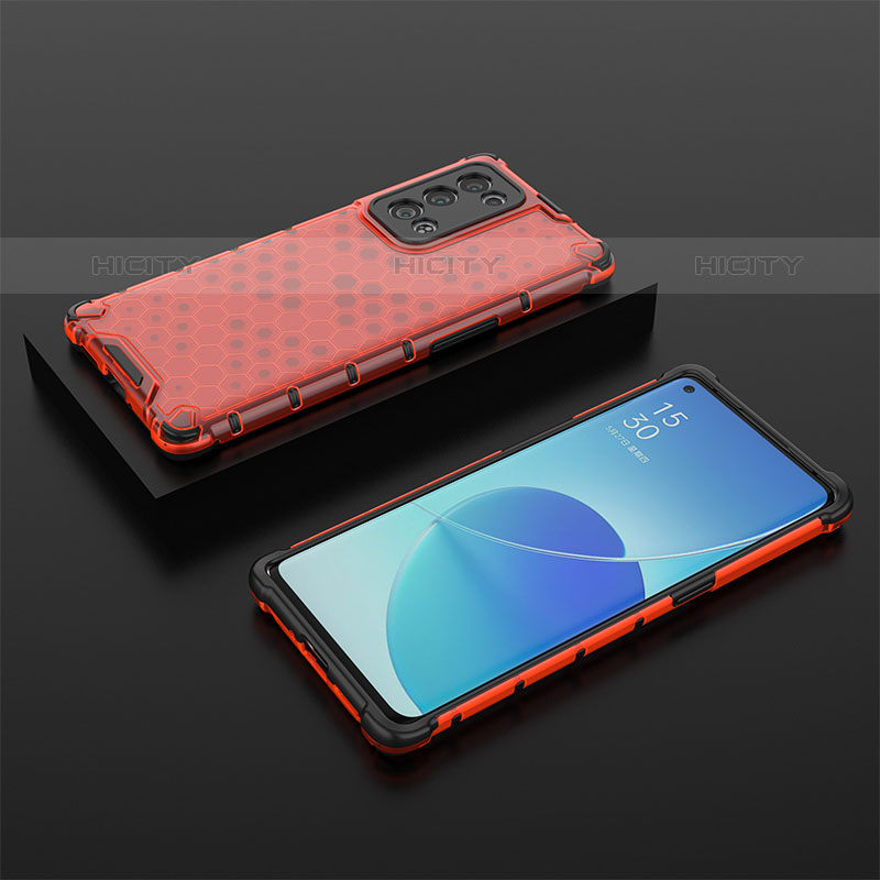 Custodia Silicone Trasparente Laterale 360 Gradi Cover AM3 per Oppo Reno6 Pro+ Plus 5G