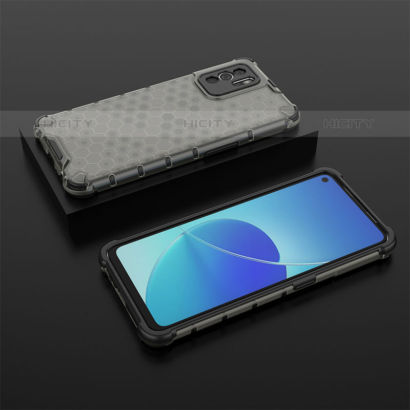 Custodia Silicone Trasparente Laterale 360 Gradi Cover AM3 per Oppo Reno6 Z 5G