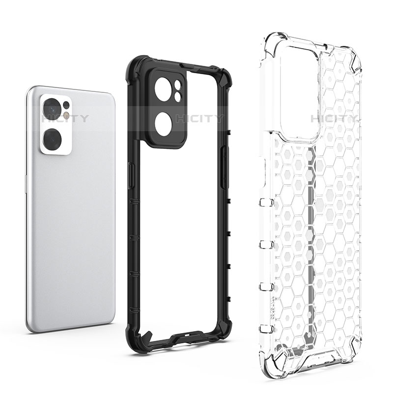 Custodia Silicone Trasparente Laterale 360 Gradi Cover AM3 per Oppo Reno7 SE 5G