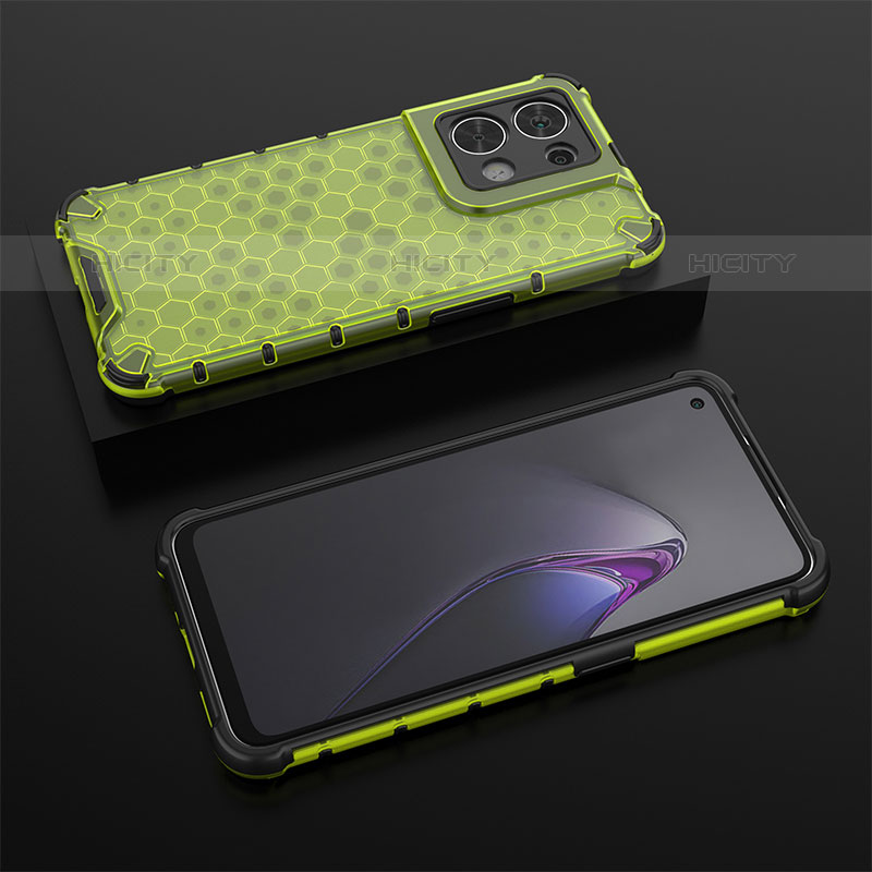 Custodia Silicone Trasparente Laterale 360 Gradi Cover AM3 per Oppo Reno9 5G