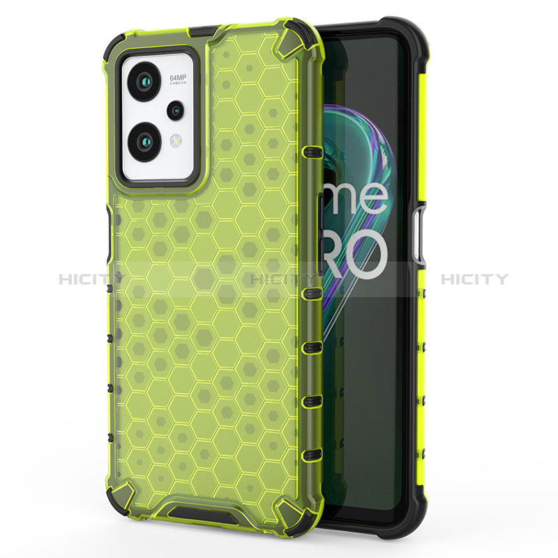 Custodia Silicone Trasparente Laterale 360 Gradi Cover AM3 per Realme 9 5G Verde