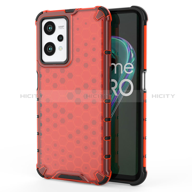 Custodia Silicone Trasparente Laterale 360 Gradi Cover AM3 per Realme 9 Pro 5G Rosso