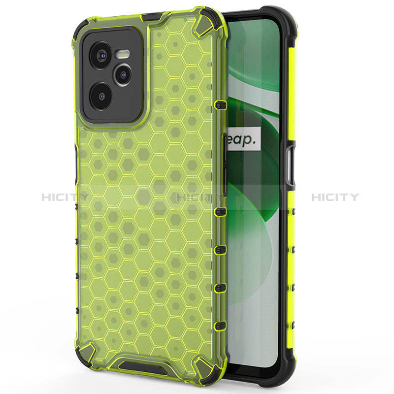 Custodia Silicone Trasparente Laterale 360 Gradi Cover AM3 per Realme C35 Verde