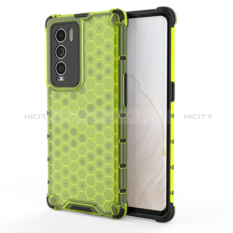 Custodia Silicone Trasparente Laterale 360 Gradi Cover AM3 per Realme GT Master Explorer 5G Verde