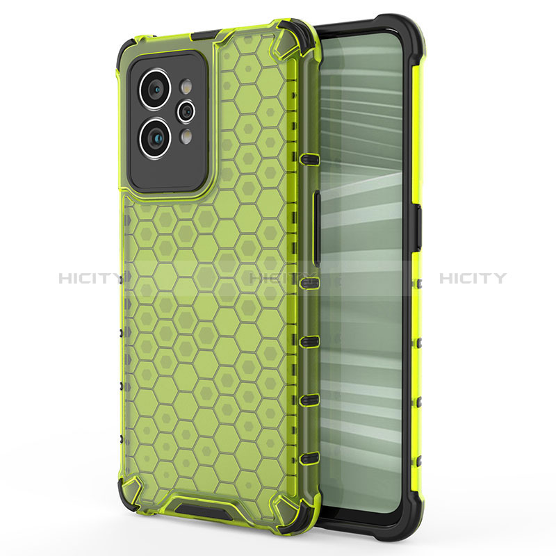 Custodia Silicone Trasparente Laterale 360 Gradi Cover AM3 per Realme GT2 Pro 5G Verde