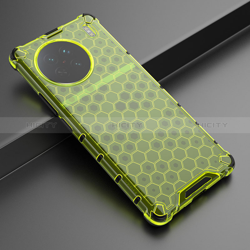 Custodia Silicone Trasparente Laterale 360 Gradi Cover AM3 per Vivo X90 5G Verde