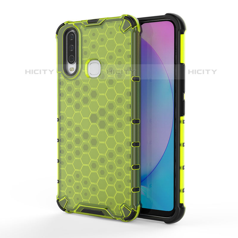 Custodia Silicone Trasparente Laterale 360 Gradi Cover AM3 per Vivo Y11 Verde