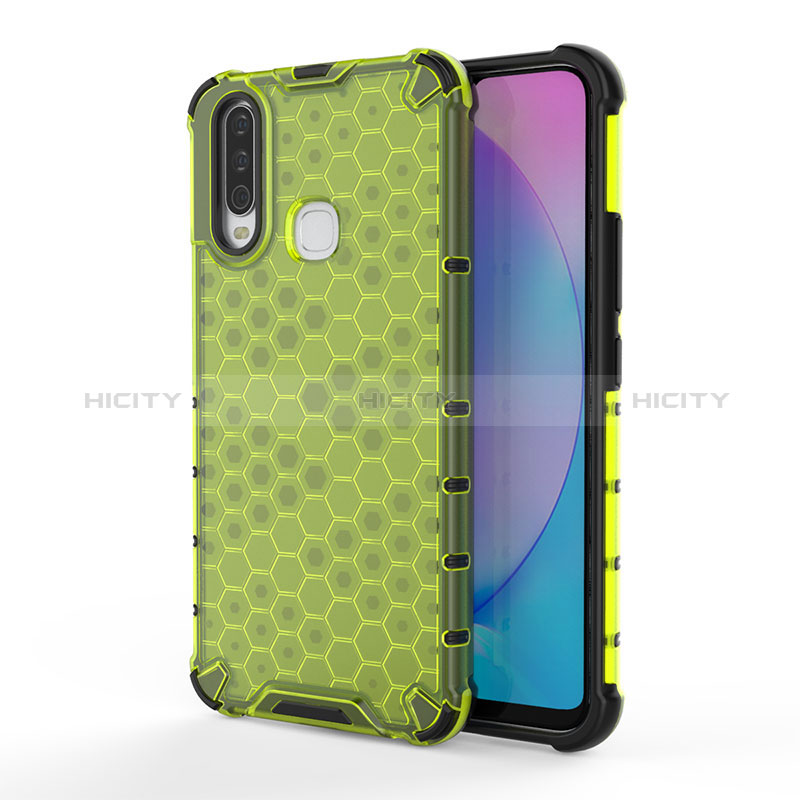 Custodia Silicone Trasparente Laterale 360 Gradi Cover AM3 per Vivo Y3s Verde