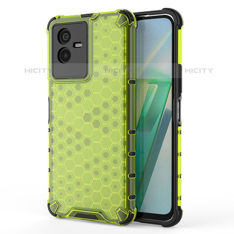 Custodia Silicone Trasparente Laterale 360 Gradi Cover AM3 per Vivo Y73t Verde