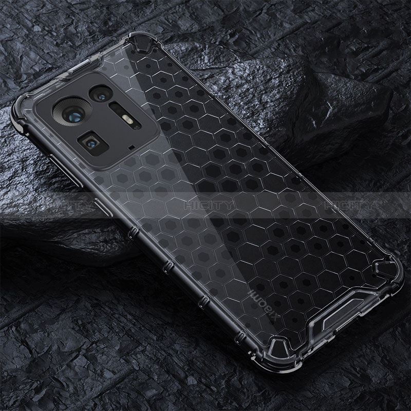 Custodia Silicone Trasparente Laterale 360 Gradi Cover AM3 per Xiaomi Mi Mix 4 5G Nero