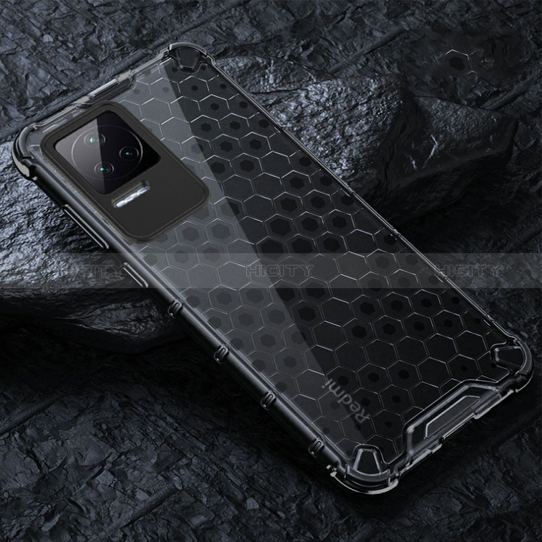 Custodia Silicone Trasparente Laterale 360 Gradi Cover AM3 per Xiaomi Poco F4 5G Nero