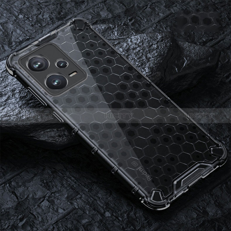 Custodia Silicone Trasparente Laterale 360 Gradi Cover AM3 per Xiaomi Redmi Note 12 Pro 5G Nero