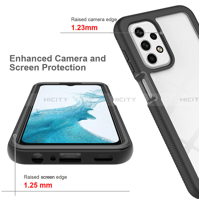 Custodia Silicone Trasparente Laterale 360 Gradi Cover JX1 per Samsung Galaxy A23 4G