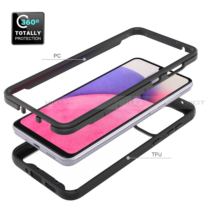 Custodia Silicone Trasparente Laterale 360 Gradi Cover JX1 per Samsung Galaxy A33 5G